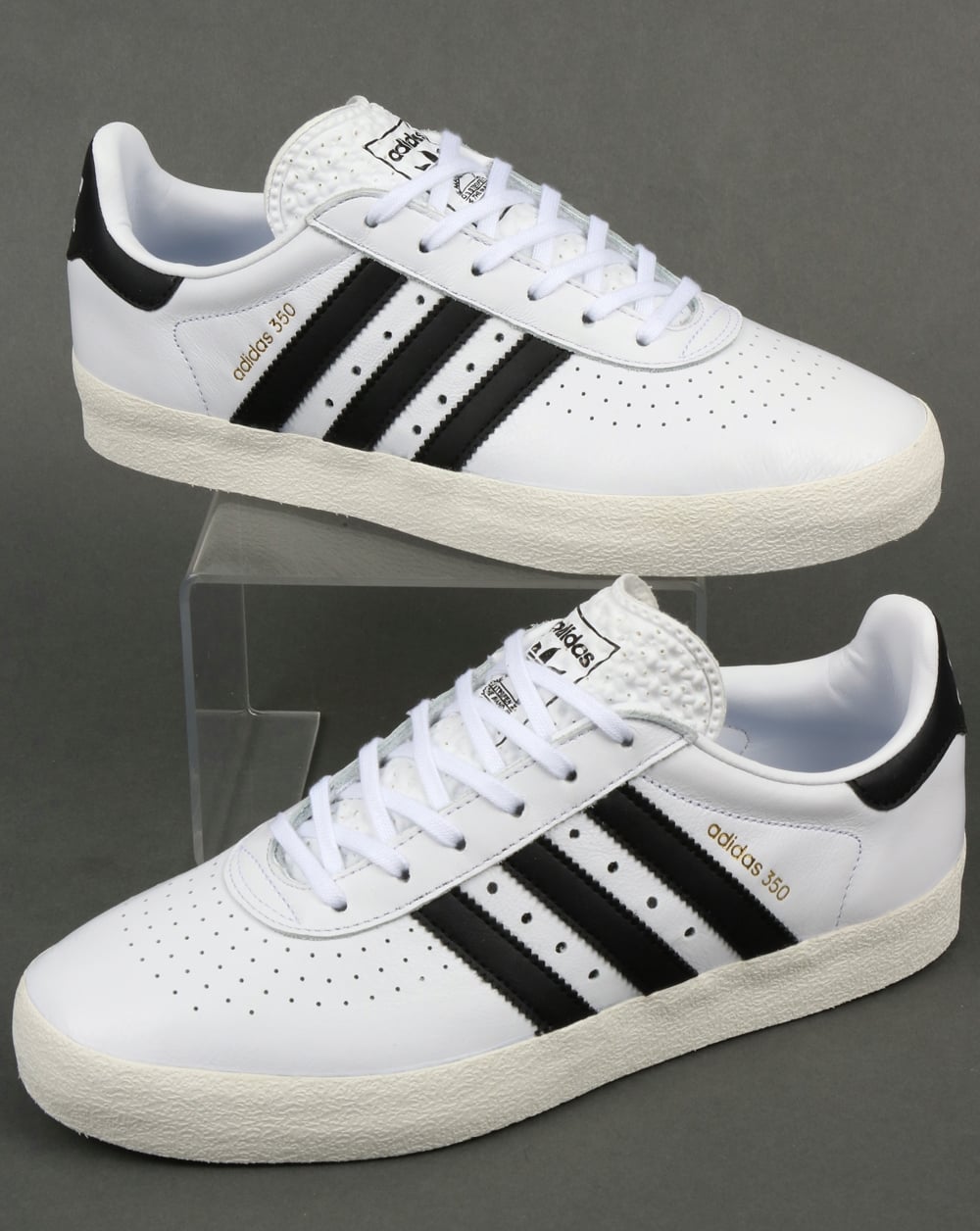 Adidas 350 Trainers White/Black/Off White