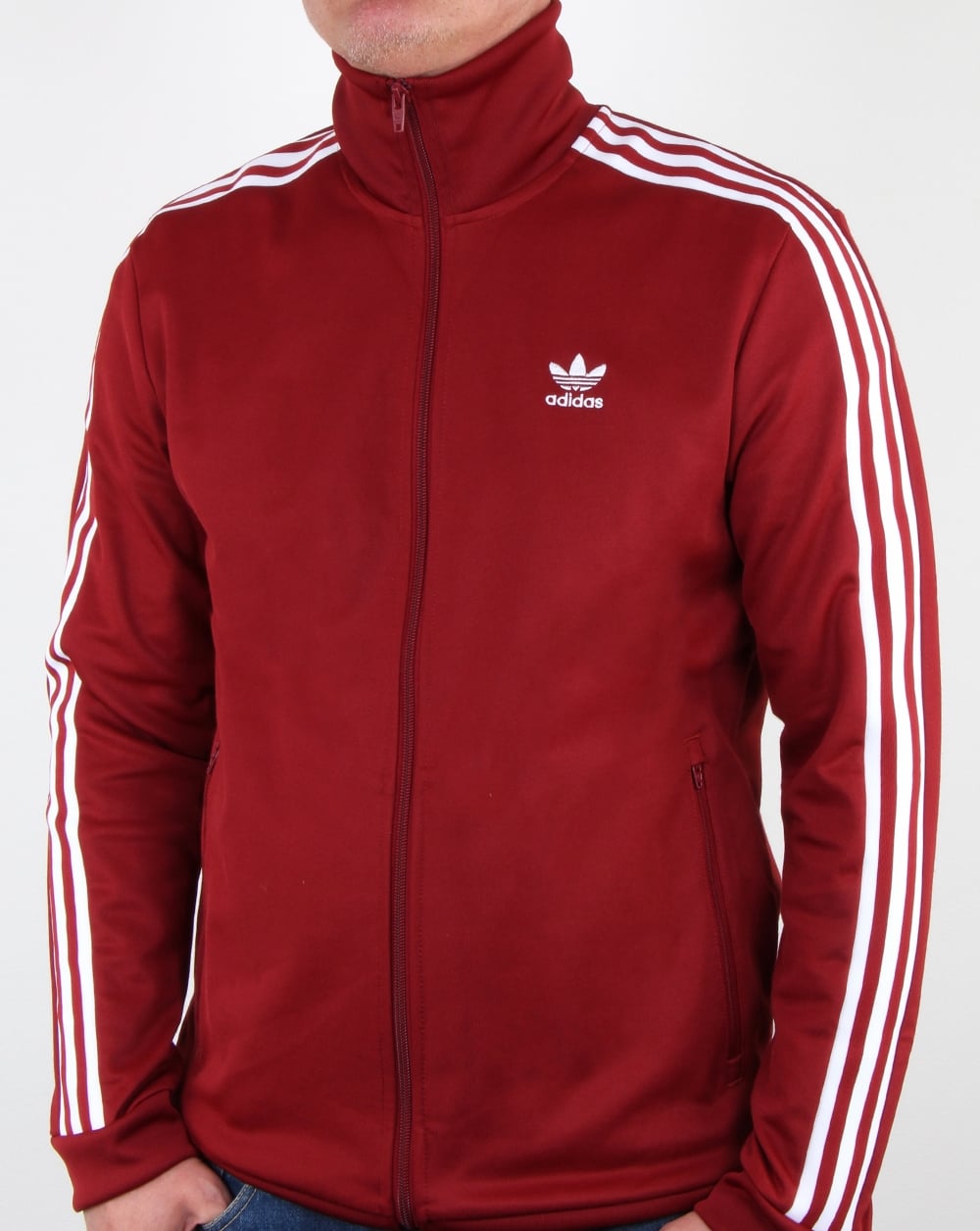 Adidas Originals Beckenbauer Track Top Rust Red
