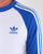 Adidas Originals Long Sleeve 3 Stripes T Shirt White/Blue