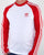 Adidas Originals Long Sleeve 3 Stripes T Shirt White/Red