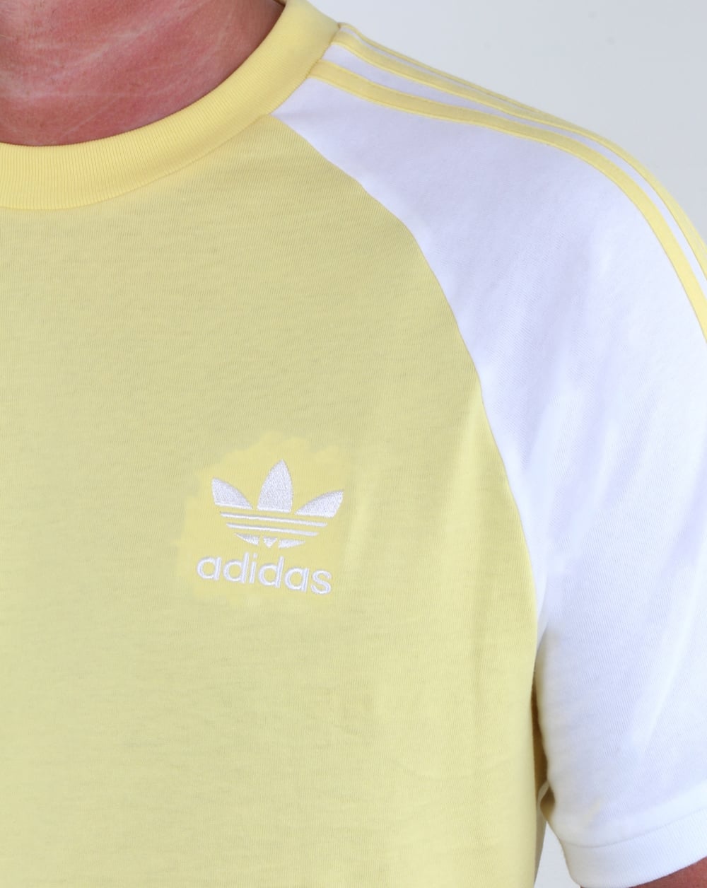Adidas Originals 3-Streifen-T-Shirt Intensives Zitronengelb