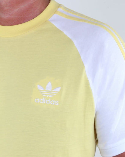 Adidas Originals 3-Streifen-T-Shirt Intensives Zitronengelb
