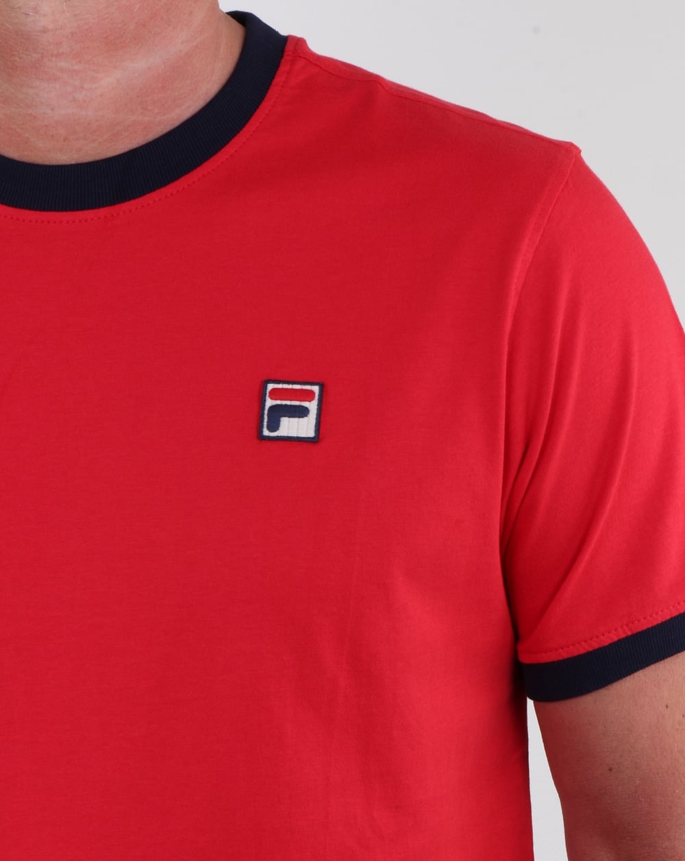 Fila Vintage Marconi T Shirt Red/navy