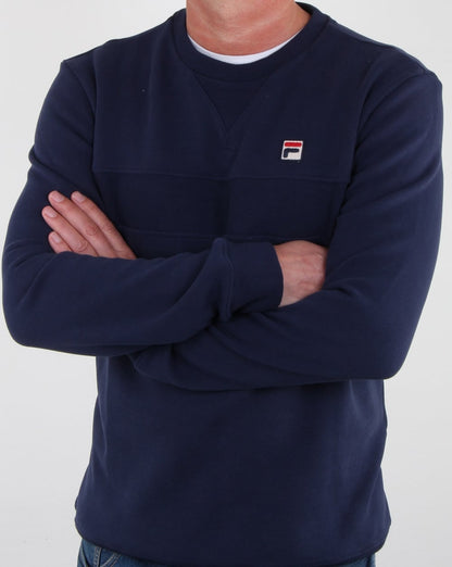 Fila Vintage Carlo Sweatshirt, Marineblau