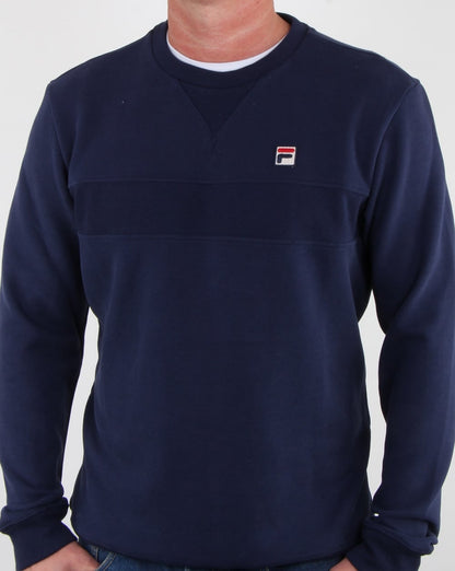 Fila Vintage Carlo Sweatshirt, Marineblau