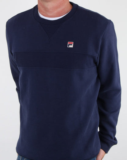 Fila Vintage Carlo Sweatshirt, Marineblau