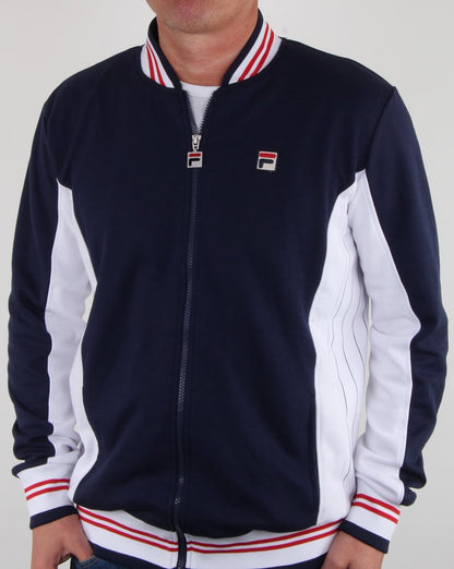 Fila Vintage Mk1 Settanta Trainingsjacke Marineblau/Weiß