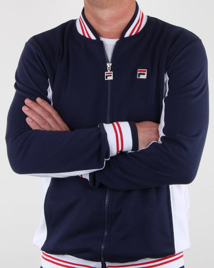 Fila Vintage Mk1 Settanta Trainingsjacke Marineblau/Weiß