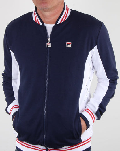 Fila Vintage Mk1 Settanta Trainingsjacke Marineblau/Weiß