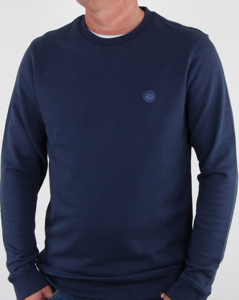 Pretty Green Clements Crew Sweat Navy
