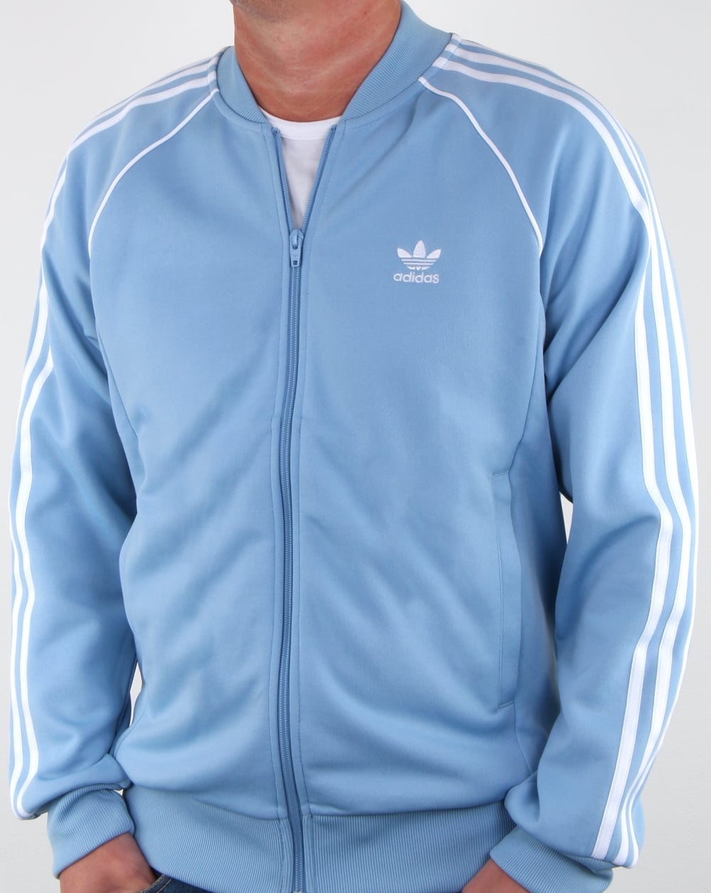 Adidas Originals Superstar Trainingsjacke Himmelblau