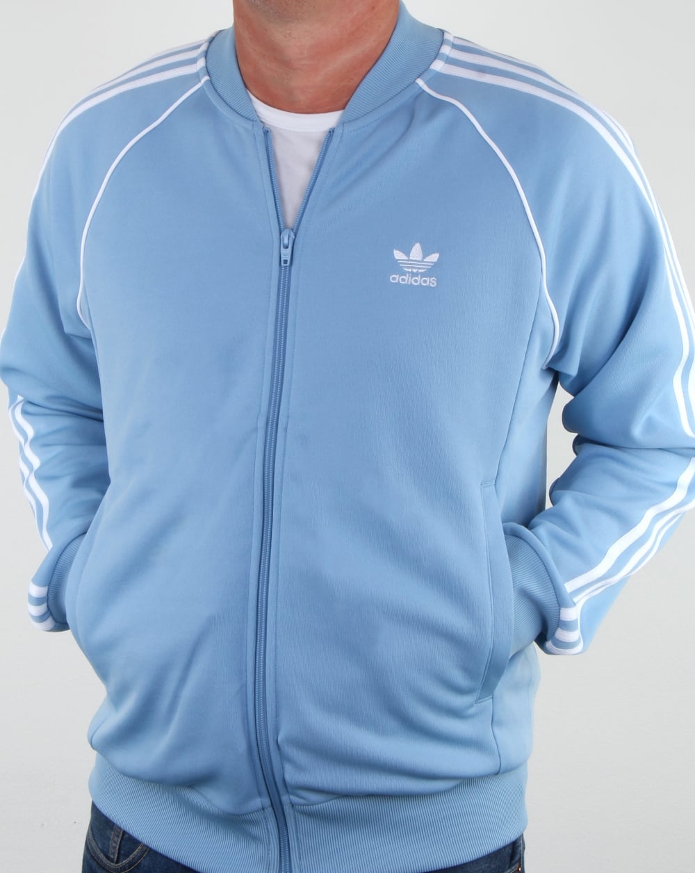 Adidas Originals Superstar Trainingsjacke Himmelblau