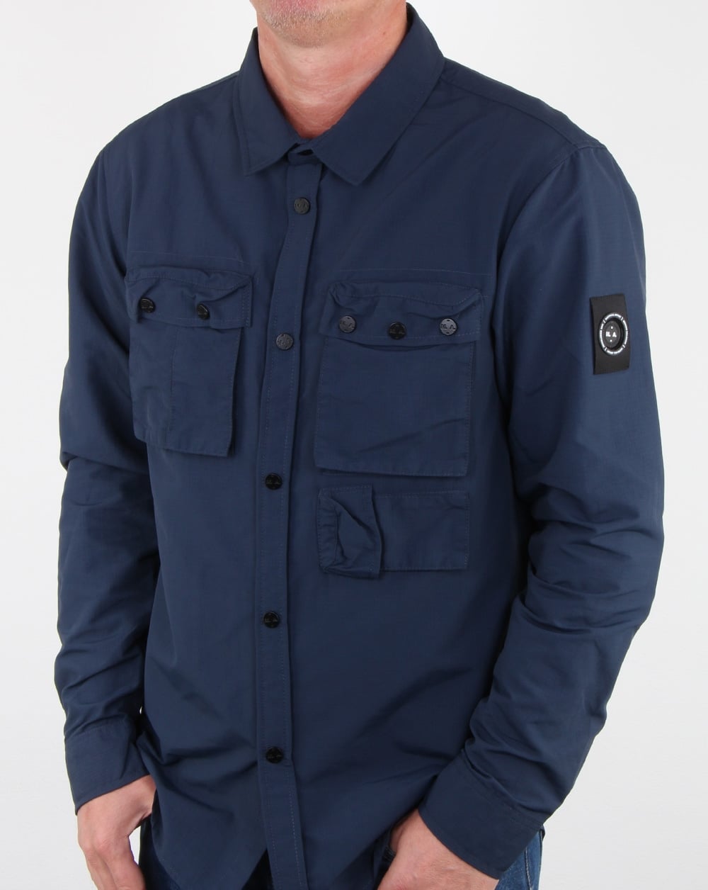 Marshall Artist 60 40 Hiking Overshirt Navy