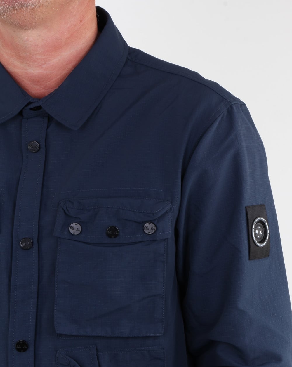 Marshall Artist 60 40 Wander-Overshirt Marineblau