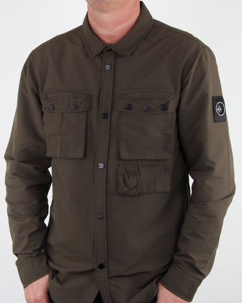 Marshall Artist 60 40 Hiking Overshirt Khaki