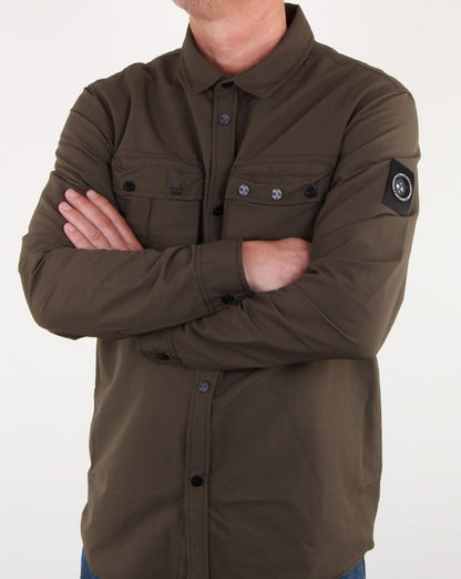 Marshall Artist 60 40 Wander-Overshirt Khaki