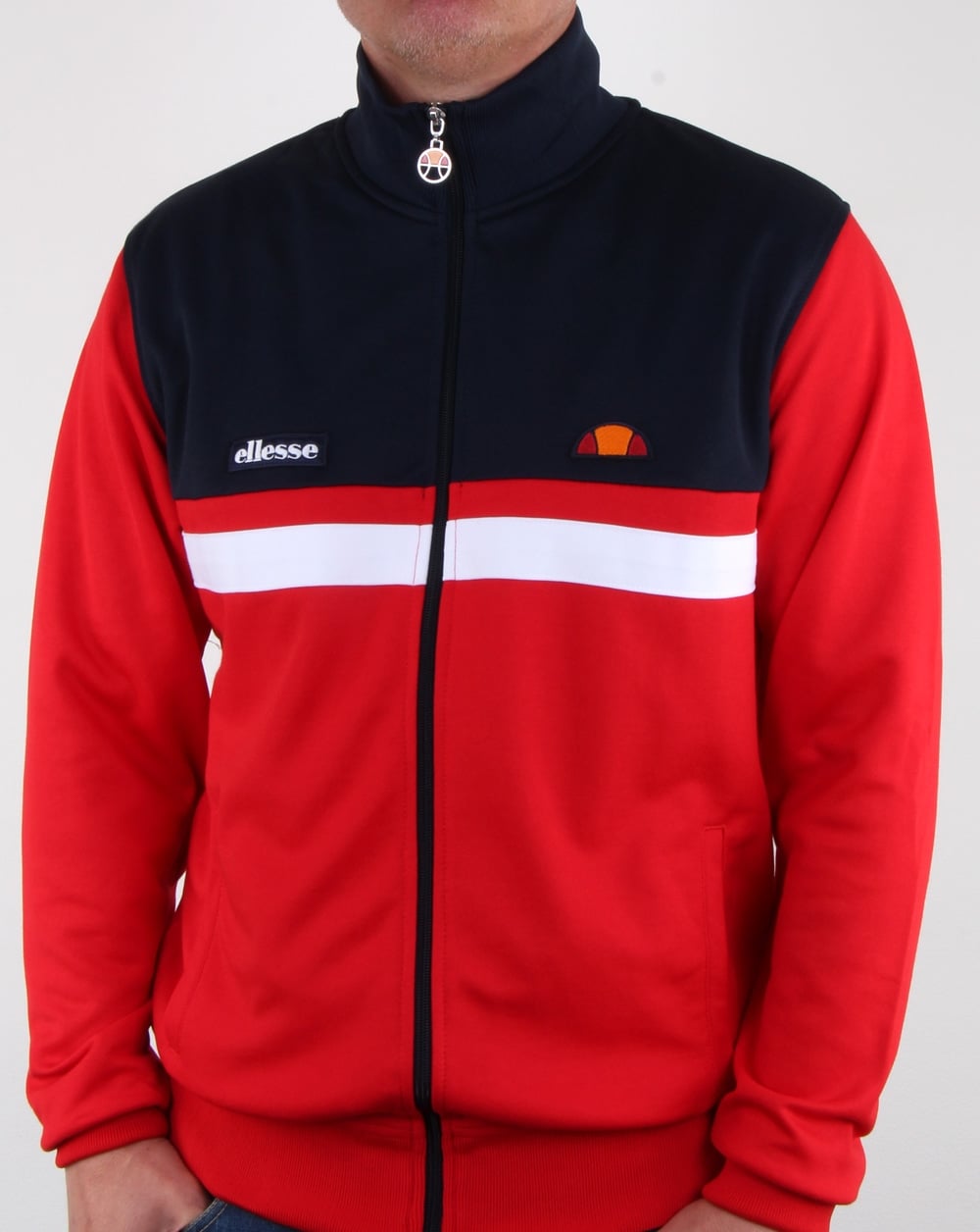 Ellesse Trasimeno II Track Top Red/Navy