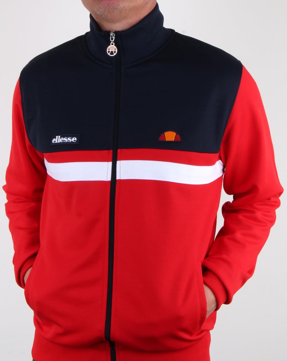 Ellesse Trasimeno II Trainingsjacke Rot/Marineblau