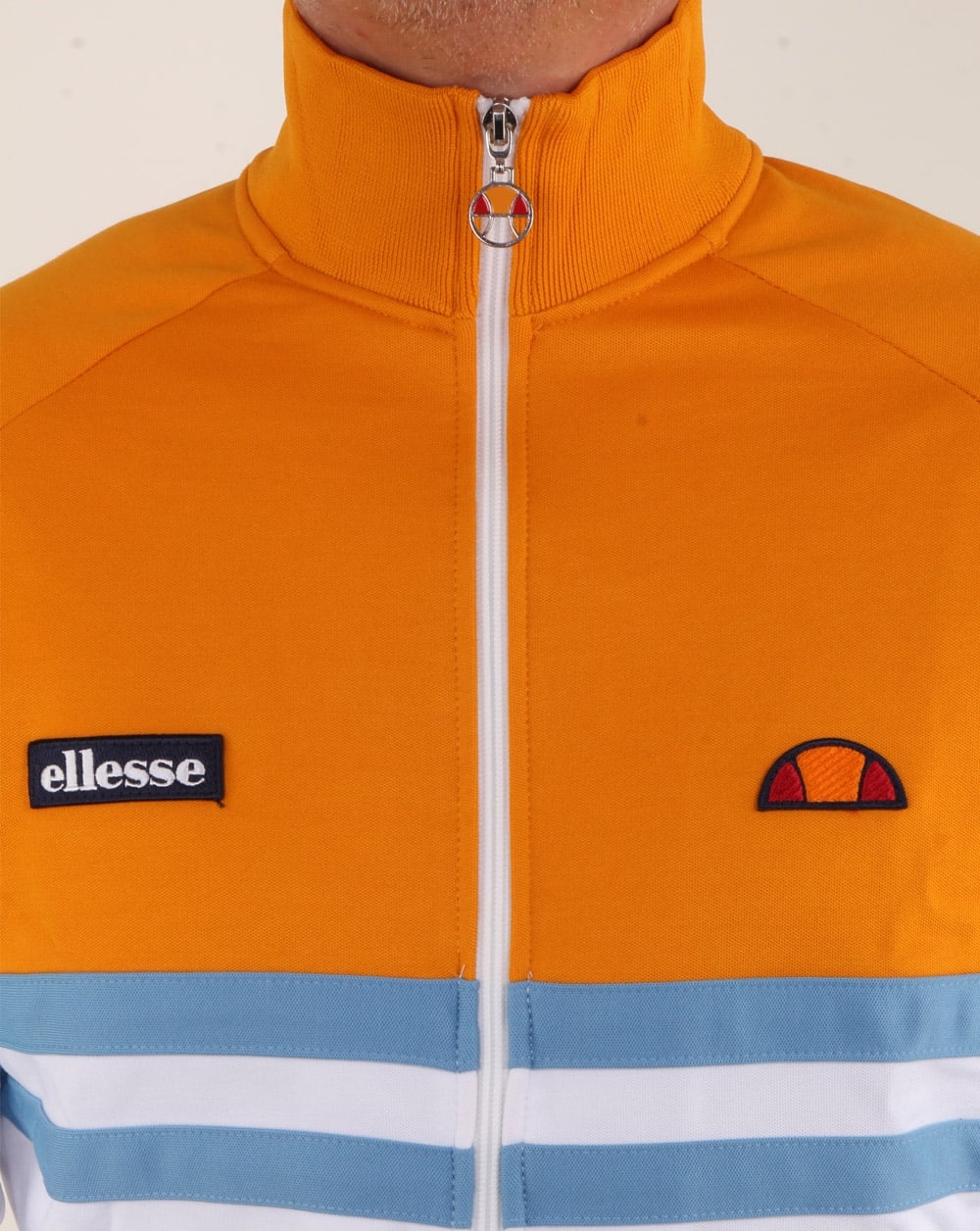 Ellesse Rimini Track Top White/Orange/Sky