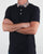 Aquascutum Coniston Check Collar Polo Shirt Navy