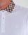 Aquascutum Coniston Check Collar Polo Shirt White