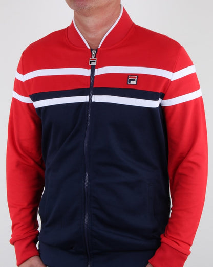 Fila Vintage Naso Trainingsjacke Rot/Marineblau/Weiß
