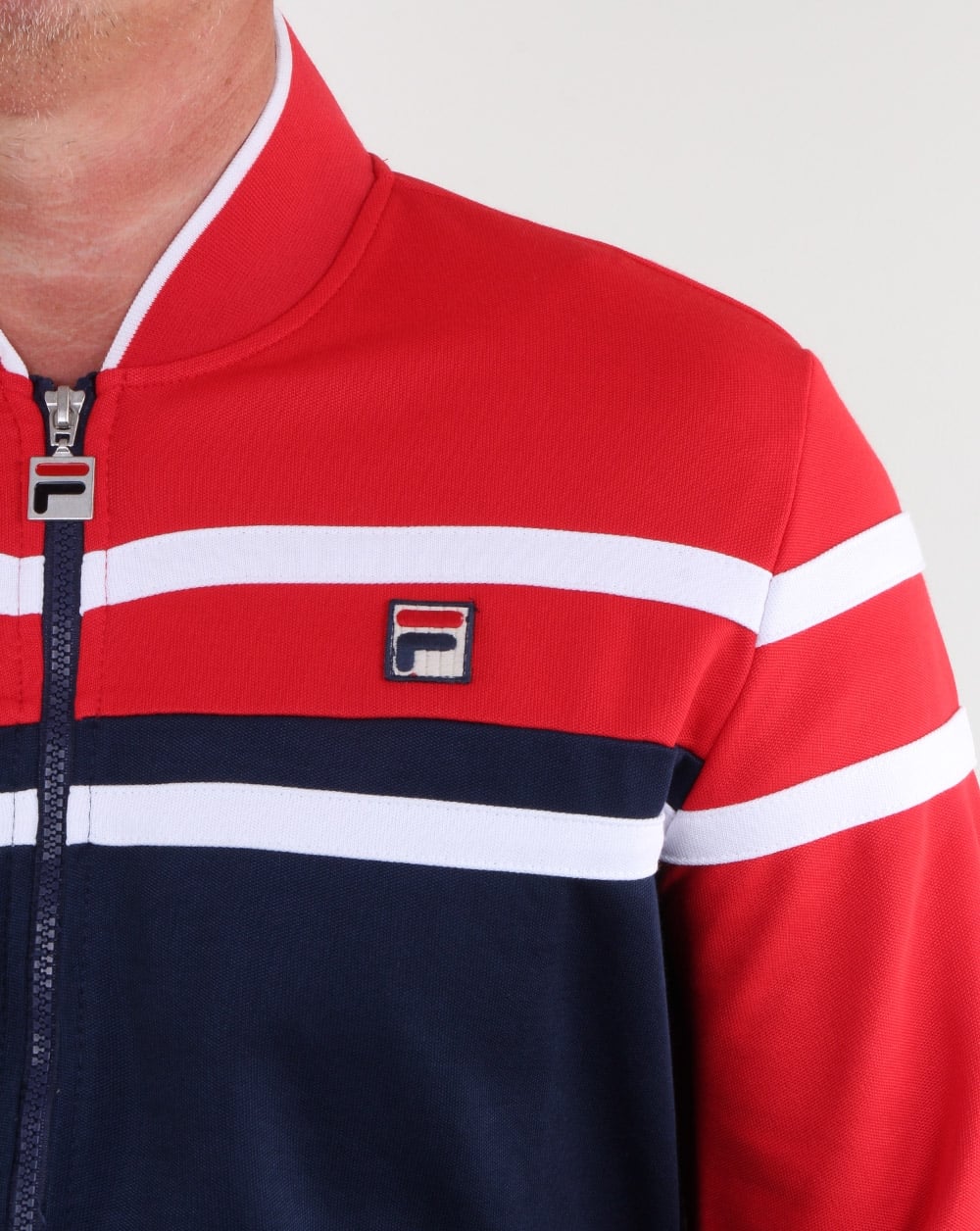 Fila Vintage Naso Trainingsjacke Rot/Marineblau/Weiß