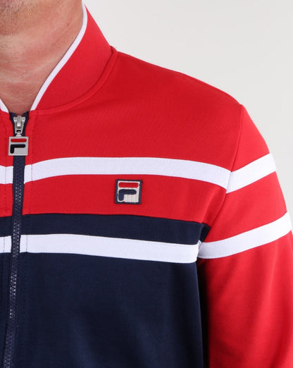 Fila Vintage Naso Trainingsjacke Rot/Marineblau/Weiß