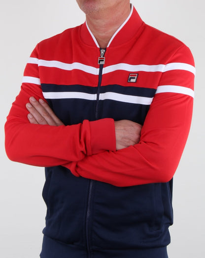 Fila Vintage Naso Trainingsjacke Rot/Marineblau/Weiß