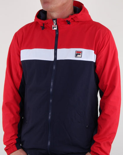 Fila Vintage Clipper Jacke Marineblau/Rot/Weiß