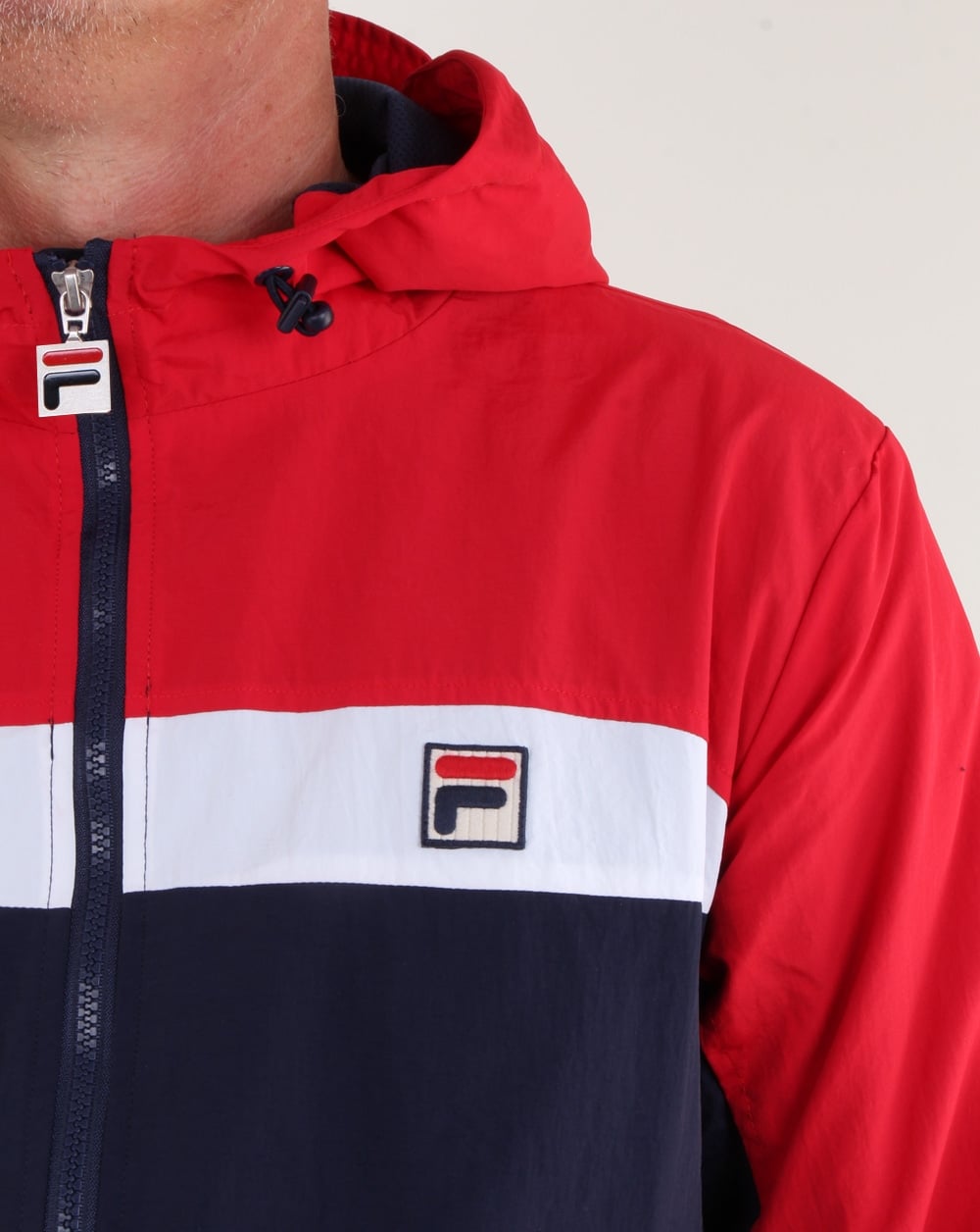 Fila Vintage Clipper Jacket Navy/red/white