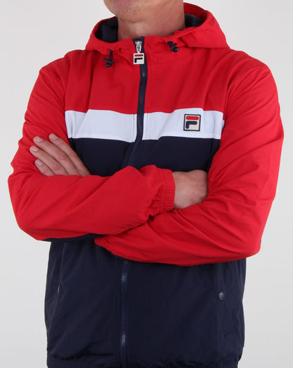 Fila Vintage Clipper Jacke Marineblau/Rot/Weiß