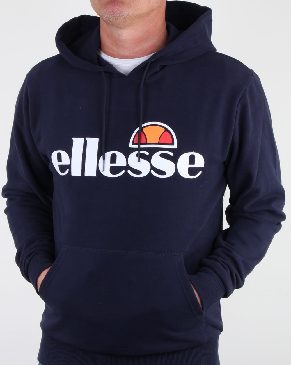 Ellesse Logo Hoody Navy