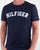 Tommy Hilfiger Text Logo T Shirt Navy