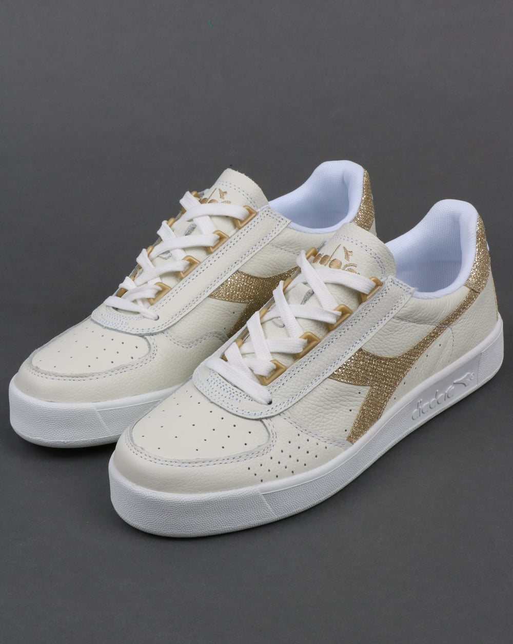 Diadora B. Elite Damen Sneaker Weiß/Gold
