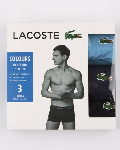 Lacoste – Dreierpack Boxershorts Schwarz/Dusk/Indigo