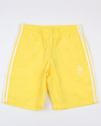 Adidas Originals – Badeshorts mit 3 Streifen, intensives Zitronengelb