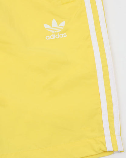 Adidas Originals – Badeshorts mit 3 Streifen, intensives Zitronengelb