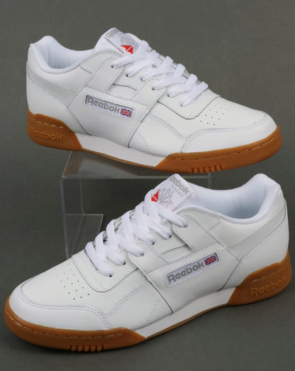 Reebok Workout Plus Turnschuhe Weiß/Carbon/Gummi