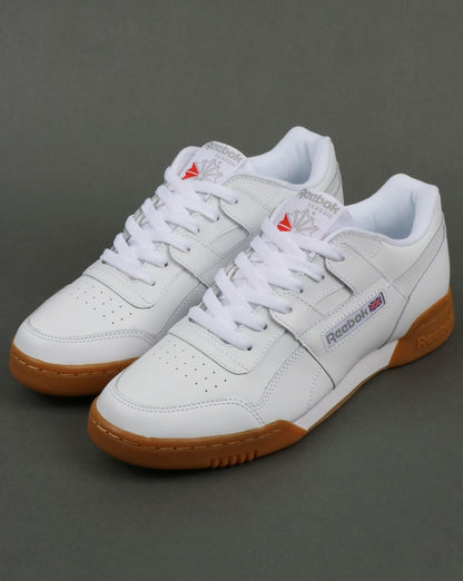 Reebok Workout Plus Turnschuhe Weiß/Carbon/Gummi