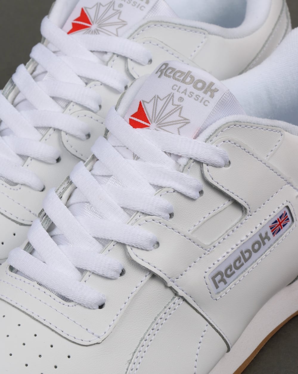 Reebok Workout Plus Turnschuhe Weiß/Carbon/Gummi