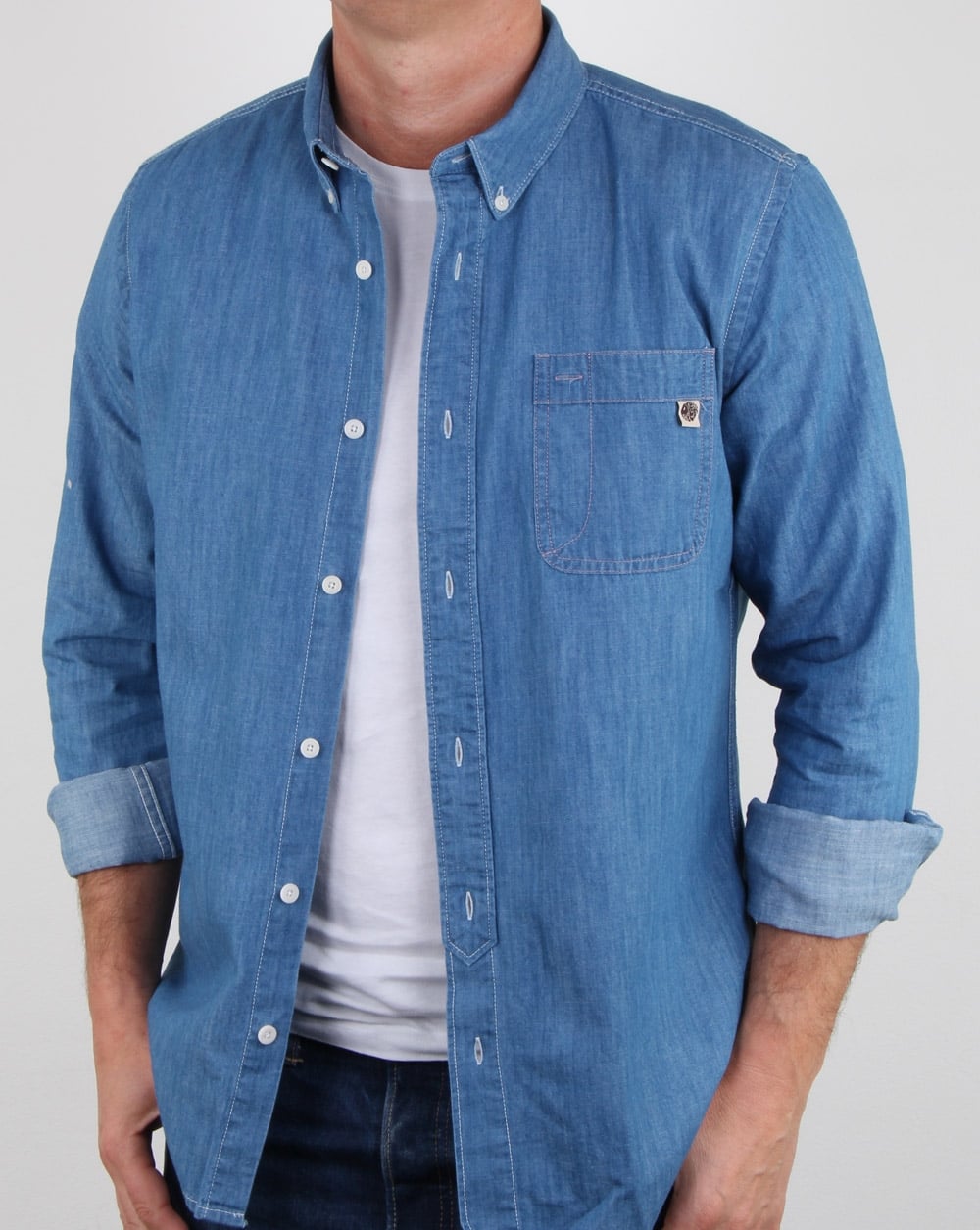 Pretty Green Northella Hemd Denim