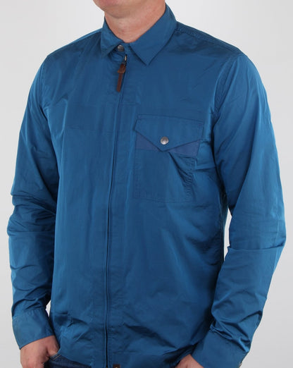 Pretty Green Kaiser Zip Jacke Blau