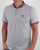 Fila Vintage Skipper Polo Shirt Light Grey Marl