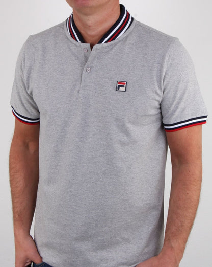 Fila Vintage Skipper Poloshirt Hellgraumeliert