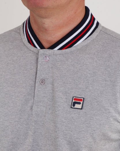 Fila Vintage Skipper Poloshirt Hellgraumeliert