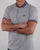Fila Vintage Skipper Polo Shirt Light Grey Marl