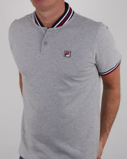 Fila Vintage Skipper Poloshirt Hellgraumeliert
