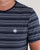 Pretty Green Argenta Striped T Shirt Navy