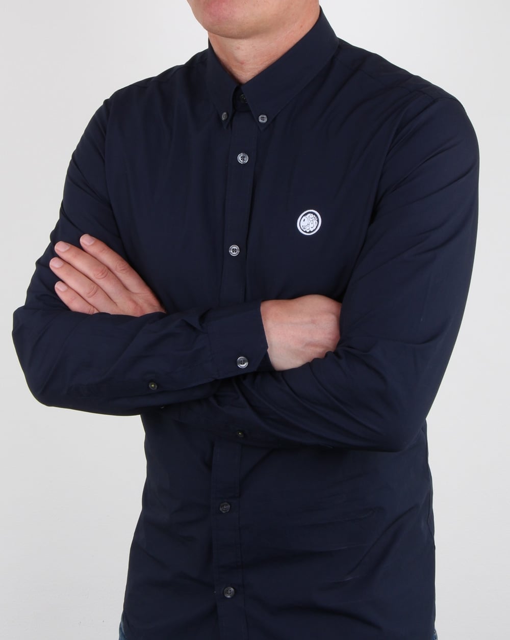 Pretty Green Hemd Marineblau